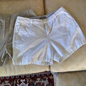 Lot of 3 twill shorts, size 8, Natural Reflections